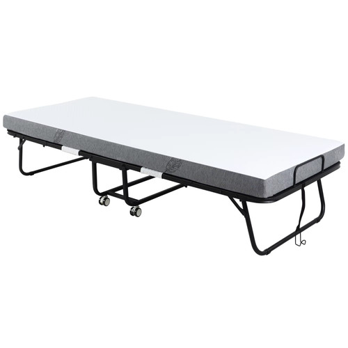 Homcom folding guest bed - folding, 10cm