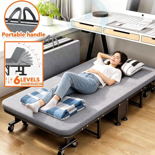 Folding single bed - single, fold
