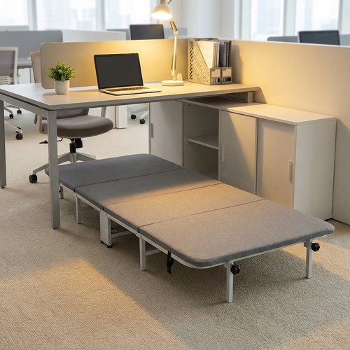 Folding single guest bed - folding,