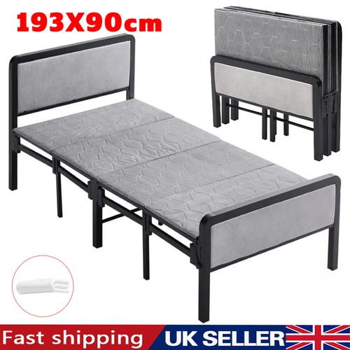 Folding single guest bed - folding,