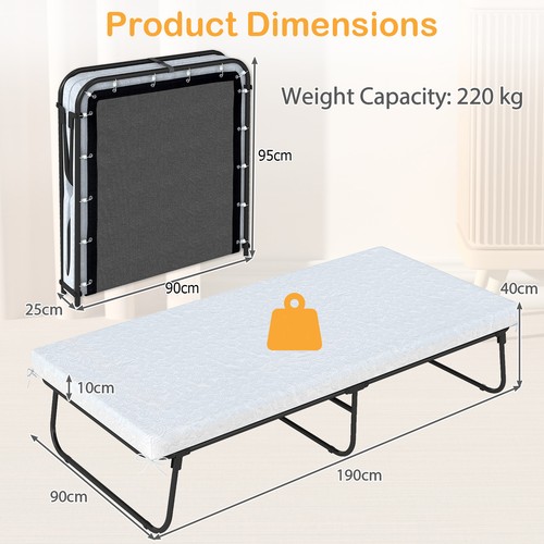 Rollaway fold bed with - up,